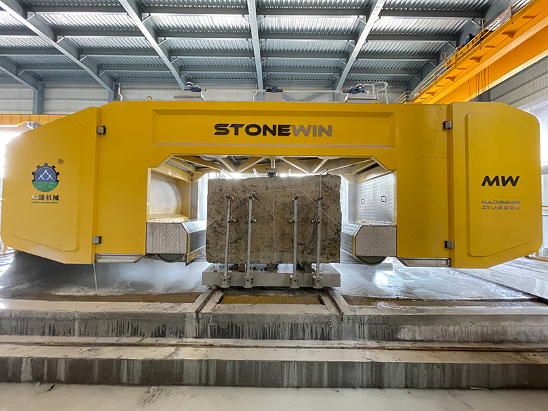 石材加工多组绳锯机